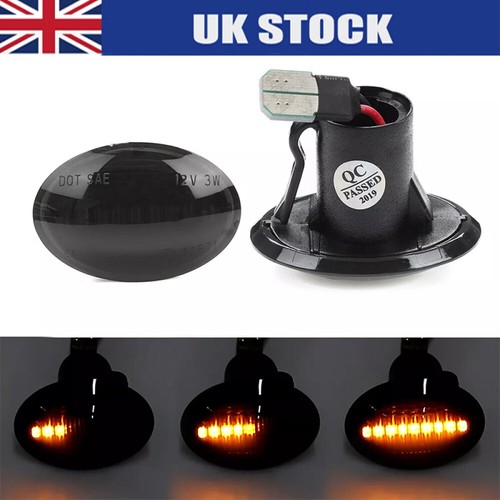 Black smoked lens led - black,