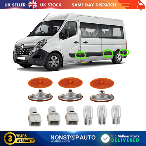 Side indicator marker - 3x, lens